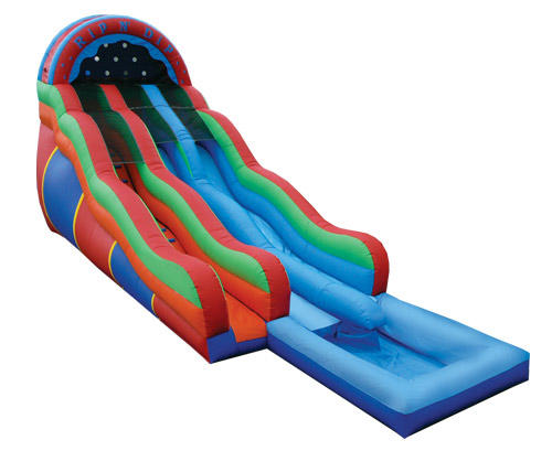 double lane water slide